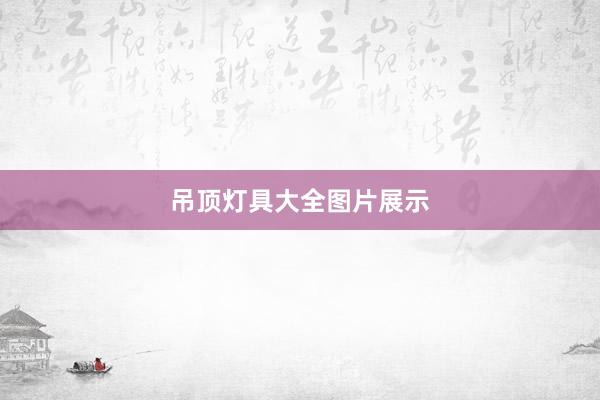 吊顶灯具大全图片展示